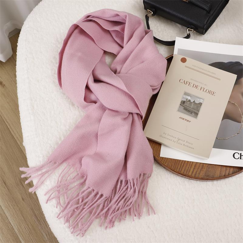 New Design Stamping Scarf Women's Winter With Classic Solid Thicken Student Long Shawl Lovers Neck Thicken Warm Echarpe Stole