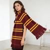 Harry Potter Striped Scarf Warm Gryffindor Slytherin Hogwarts College Fringed Scarf