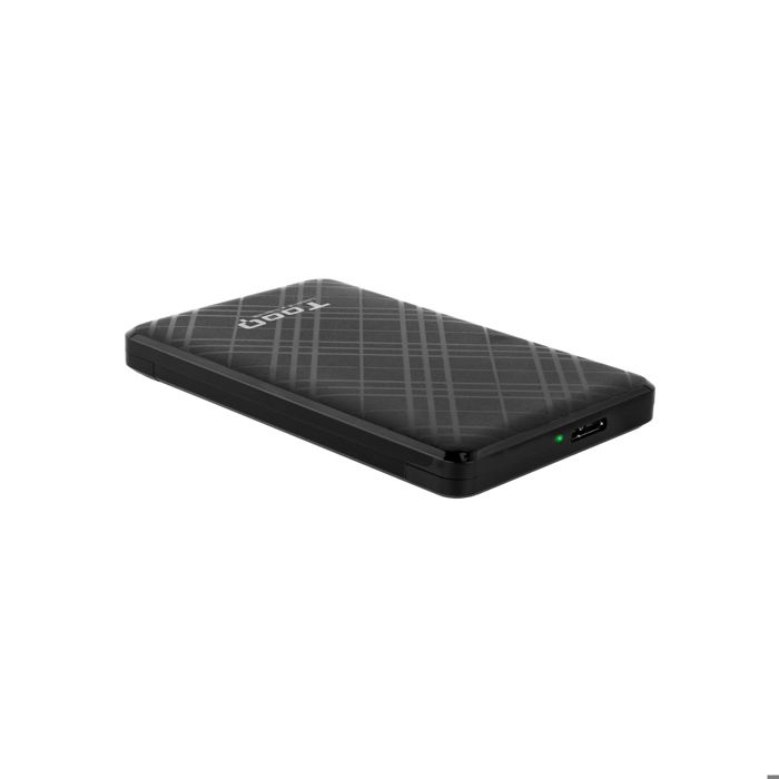 Boitier Externe - Tooq - TQE-2500B - USB 3.1 - Compatible HDD/SSD 2,5 pouces - Couleur Noire