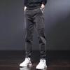 Corduroy Casual Pants For Men Fleece-lined Warm Striped Velvet Multi-pocket Slim Fit Straight Leg Pants