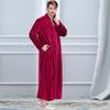 Couple's Thickened Flannel Robe - Men's Plus Size & Women's Coral Fleece