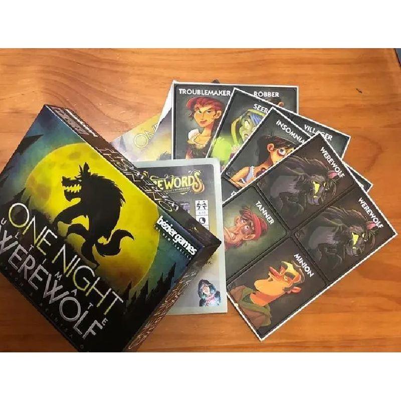 One Night Ultimate Werewolf Board Game Colorful Box High-quality Copper Paper Interactive Play