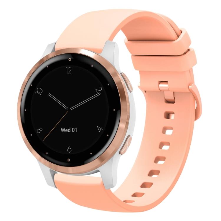 Pentru Garmin Vivoactive 4S 18mm Culoare Solidă Curea de Ceas din Silicon Moale