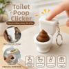 3D Printed Toilet Poop Clicker Creative Press Keyboard Keychain Sensory Clicker Toys  Office Home