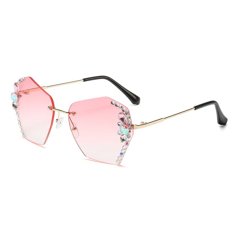 Trendy Polygon Womens Frame Sunglasses Summer Outdoor Sun Uv Protection