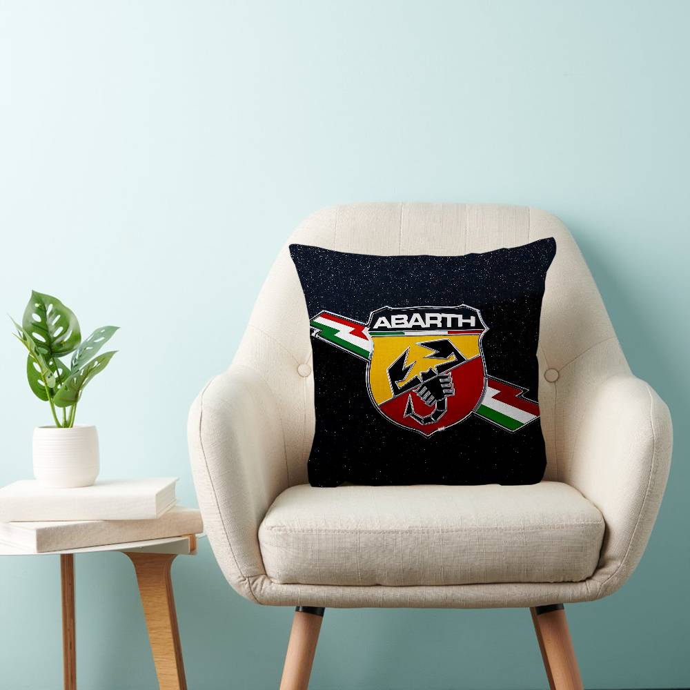 A-Abarth Car Cushion Cover Car Throw Pillow Case For Sofa Car Christmas Gift 40X40Cm 45X45Cm