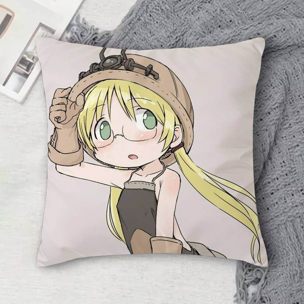 MMade In Abyss Doublesided Printed Square Decorative Cushion Cover for Sofa Living Room Home Decor