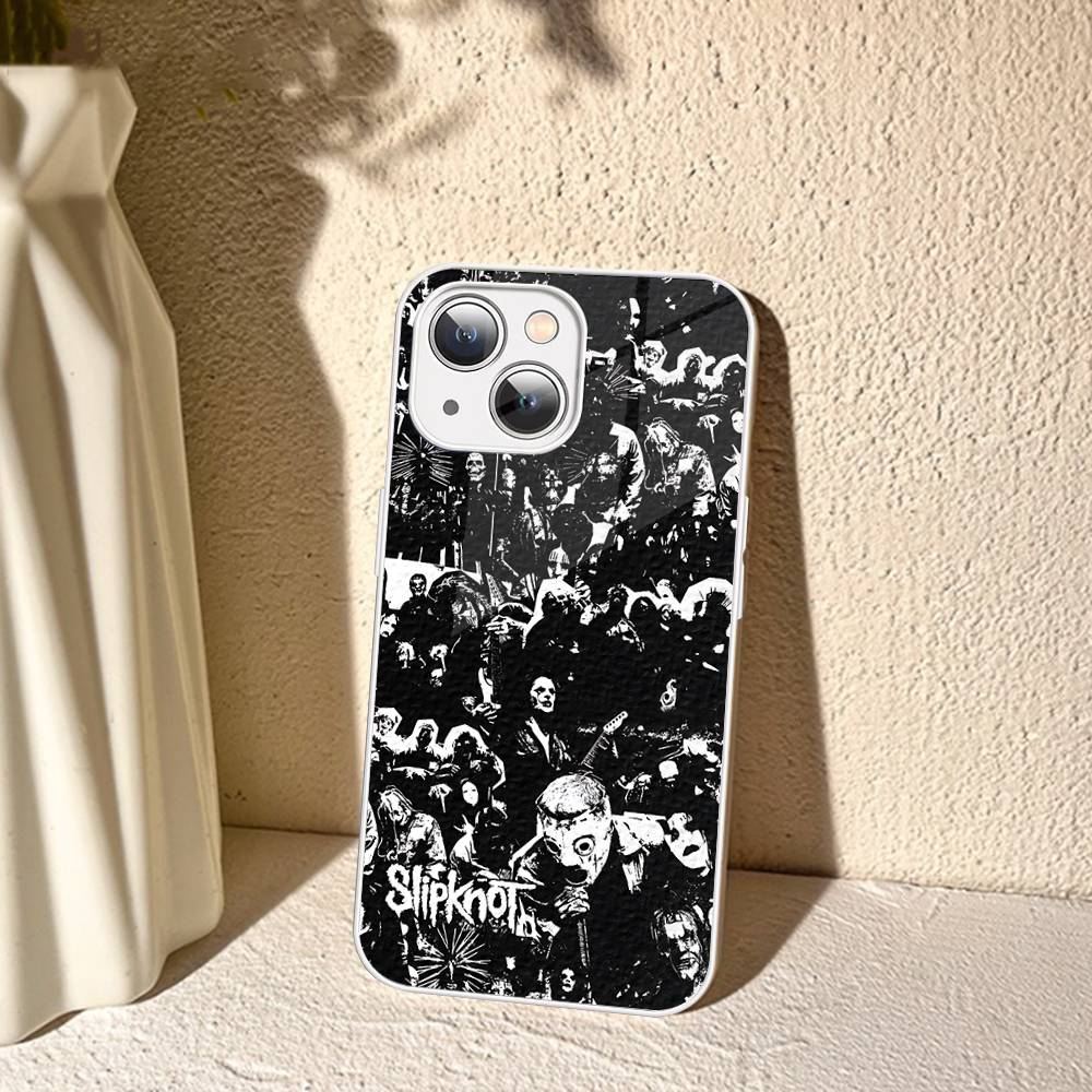 Band Cool-S-SlipknotS-S Tempered Glass For Iphone 14 13 12 11 Pro Mini XS MAX 14Plus X XS XR Cover