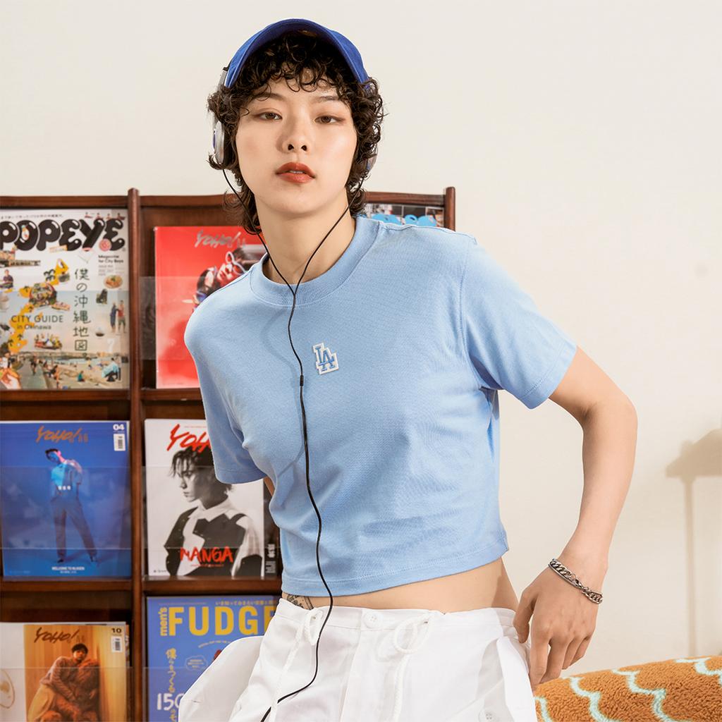 New MLB Los Angeles Dodgers T Shirts Women's Light Blue 3FTSB0733-07SBL