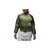 Jordan Jackets Women's Light Olive Yellow Baseball Collar Moderate Other (Unisex) Jackets FB5154 340