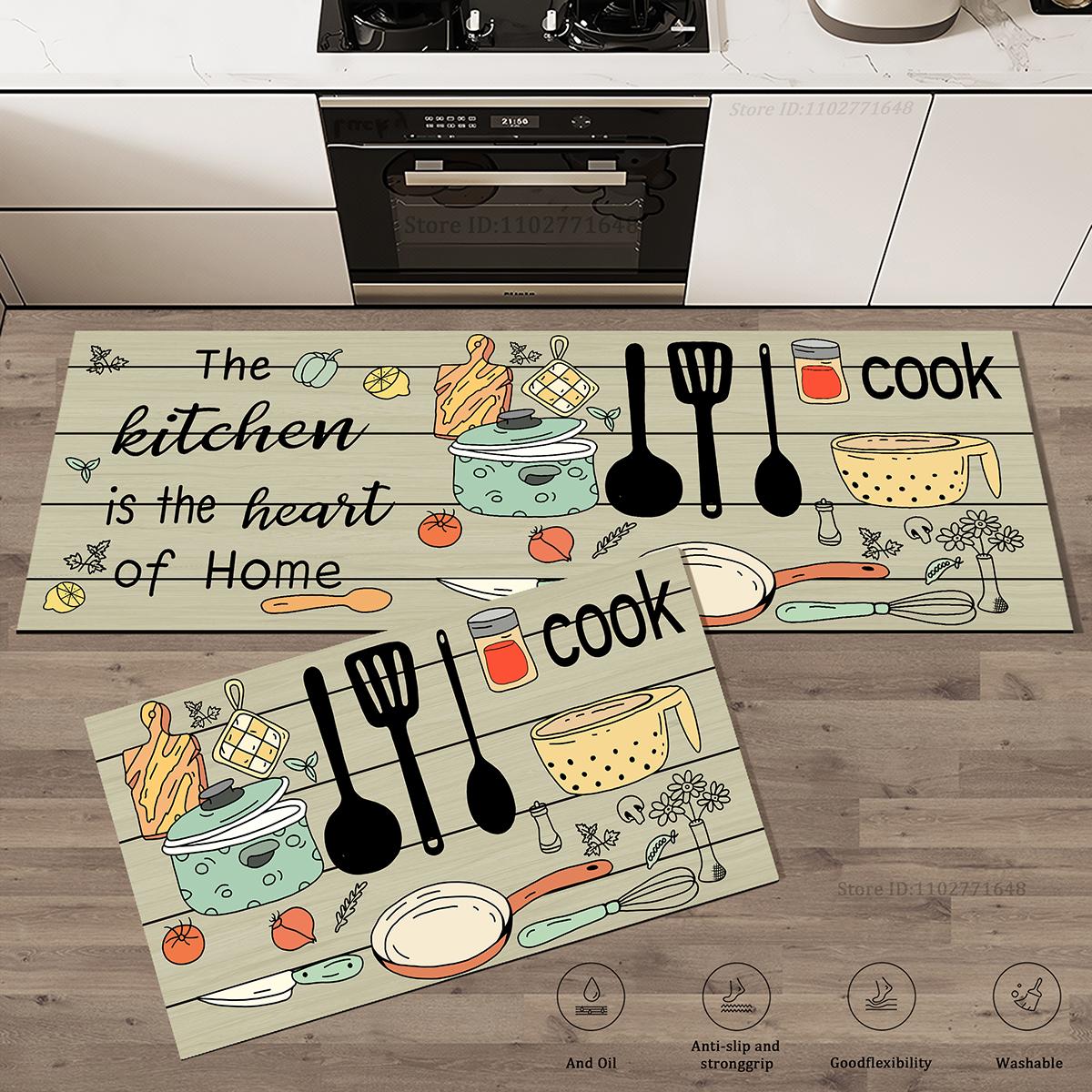 

Моющийся Абсорбирующий Кристальный Вельвет Кухонный Коврик для Пола Водонепроницаемый и Нескользящий Угловой Коврик Коврик для Спальни Прихожей Входной Коврик Ковер 40cmx60cm 1pc