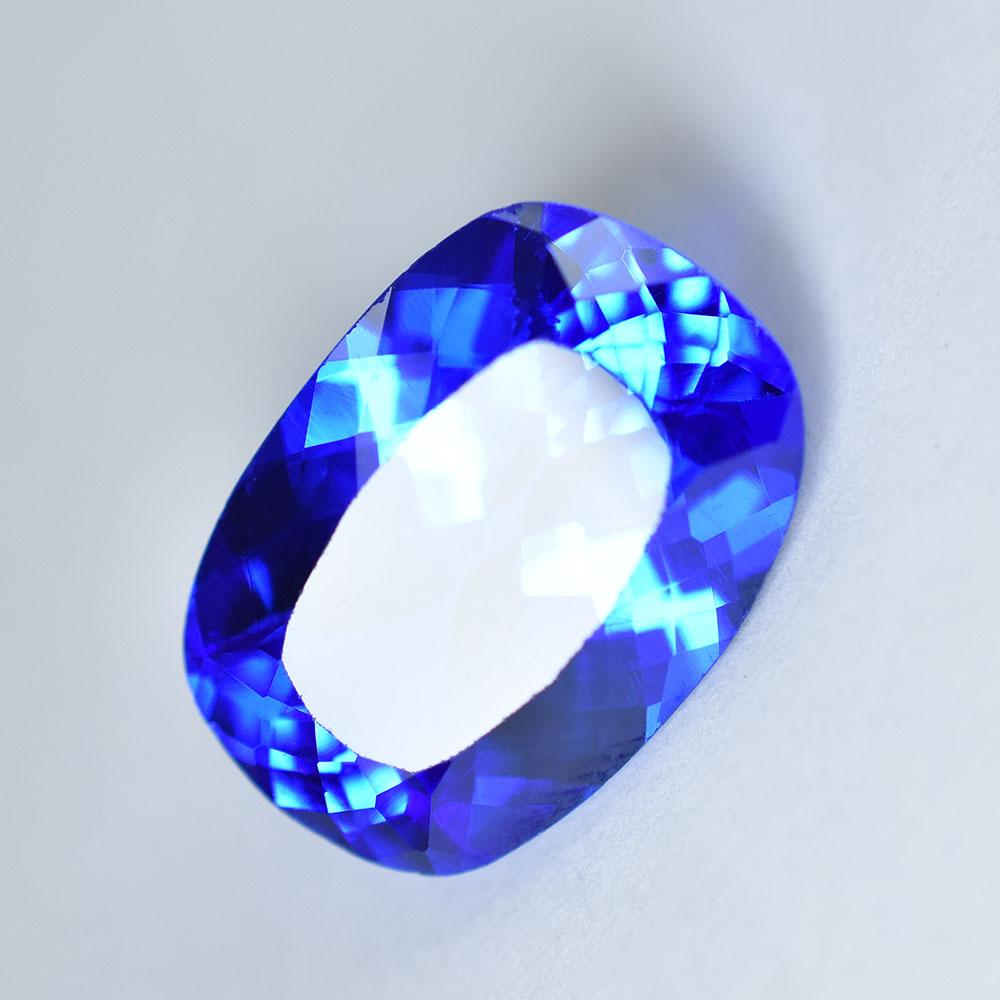 Natural Blue Sapphire Loose Gemstone 15.80 Ct Flawless Ceylon Cushion September Birthday Birthstone