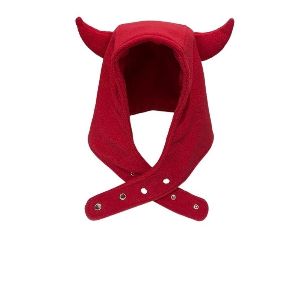 Ear Protection Lei Feng Cap Plush Winter Pullover Cap Personalized Demon Ear Hat  Autumn/Winter