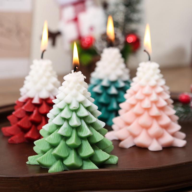 Cross-Border Christmas Tree Scented Candle Ornament - Creative Holiday Souvenir & Birthday Gift