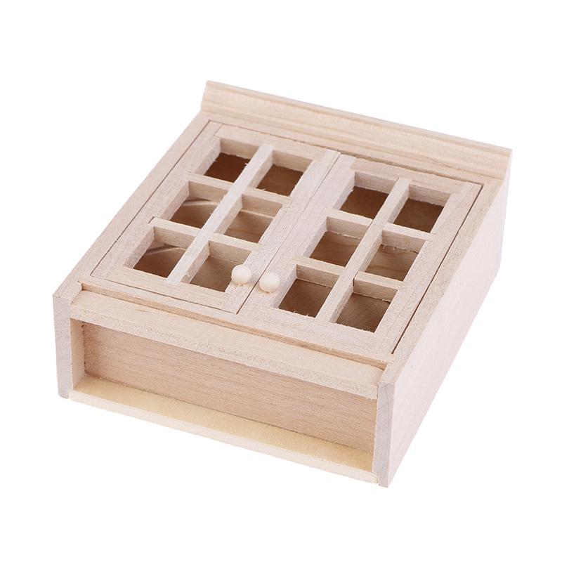 Miniaturi pentru casă de păpuși la scară 1/12 Dulapuri suspendate de perete Model de dulap Accesorii