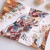 10 pcs INS Large size wave sticker sticker aesthetic Decorative Diary Scrapbooking Background sticker Deco paper Craft Supplies