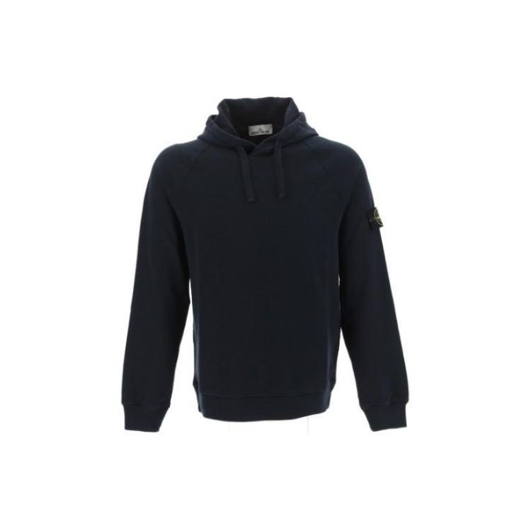 Stone Island Ss23 Effen Logo Lange Mouwen Hoodie Mannen hoodies Marineblauw 781562160-V0020 L