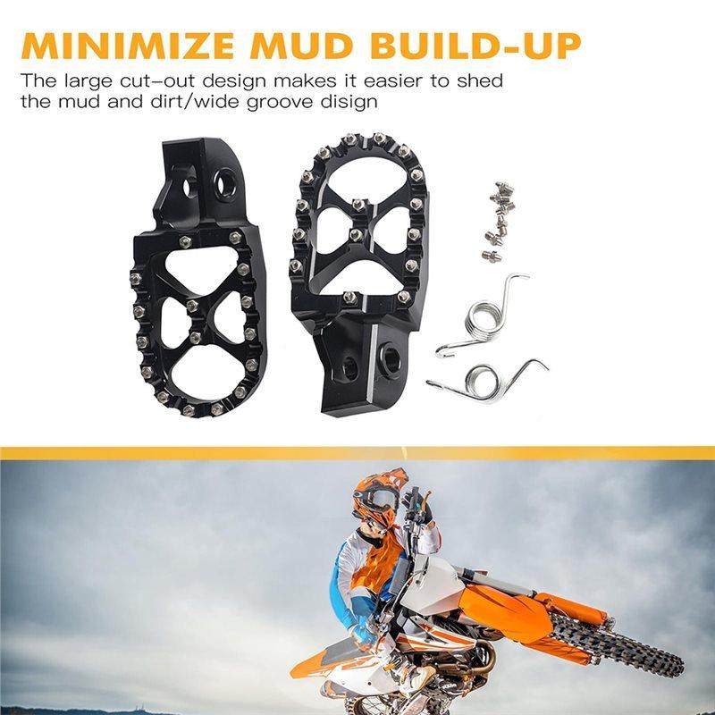 For EXC EXCF SX SXF XC XCF 125 150 250 300 350 450 500 2017-   CNC Foot Pegs Footpegs Pedals For Motorcycles
