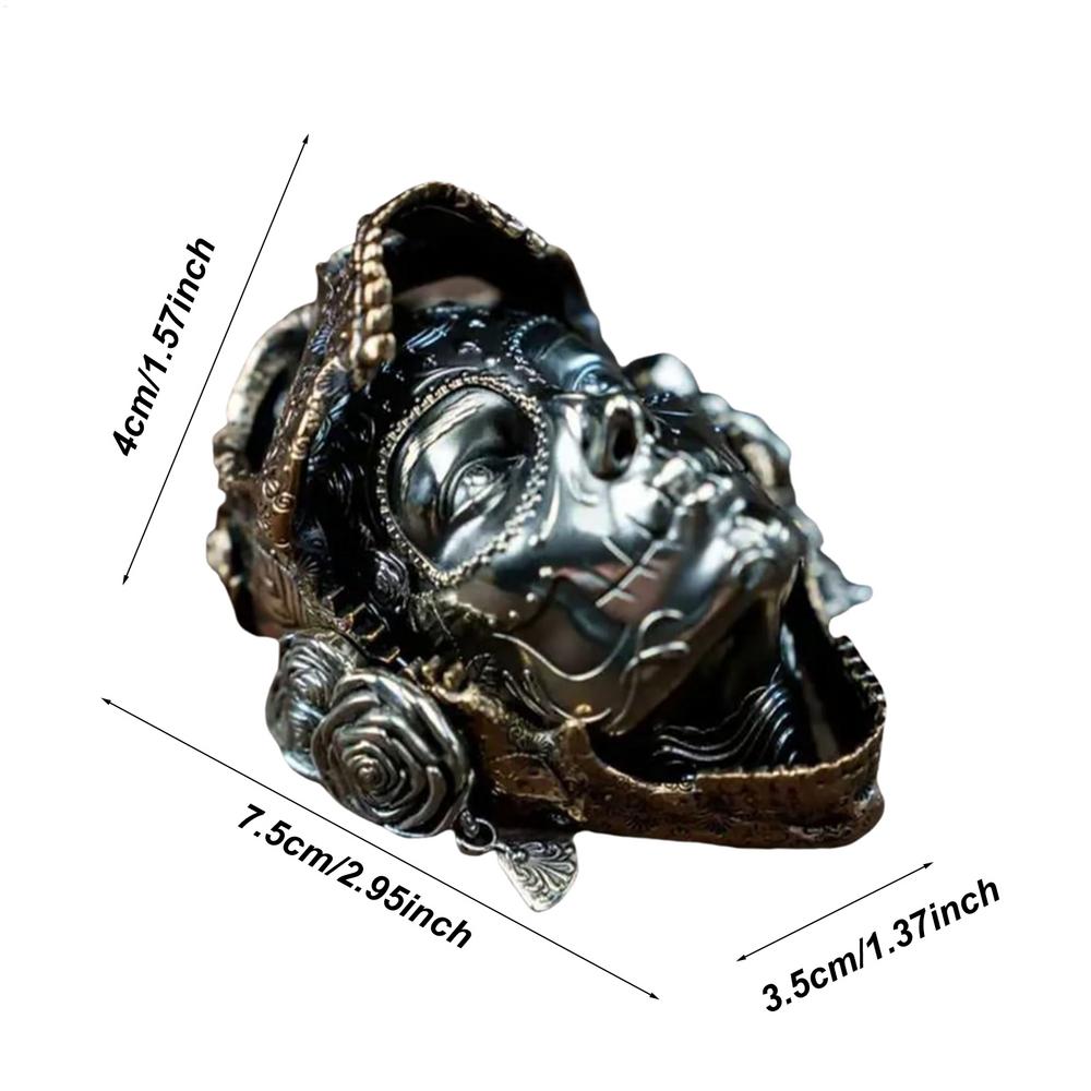 

Металлическая механическая голова-череп магнитное украшение креативный ручной работы череп готика магниты на холодильник для шкафчика, кухни, полки, стола чёрный