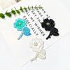 Embroidered Flower Flower Applique Handmade Clothing Ornament Exquisite Beaded Patch  DIY