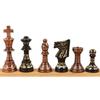 Luxury 30.48 Cm Brass Metal Chess Pieces  Board Set French Staunton Copper, Black