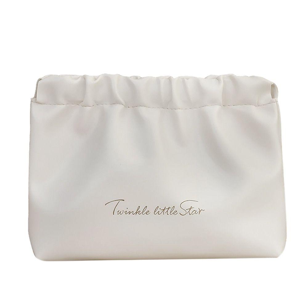 PU Leather Coin Purse Self-closing Lipstick Cosmetic Bag Travel Accessories Shrapnel Bag