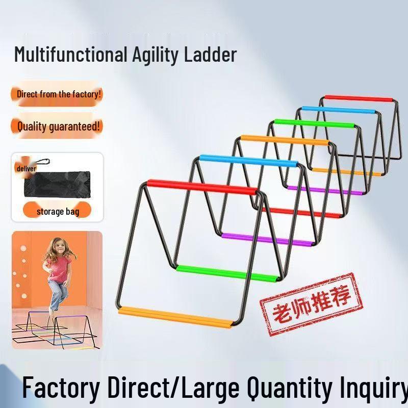 

Multifunctional Butterfly Agility Ladder & Hopscotch Training Set for Kids Butterfly Agility Ladder/4 Rungs/1.6m