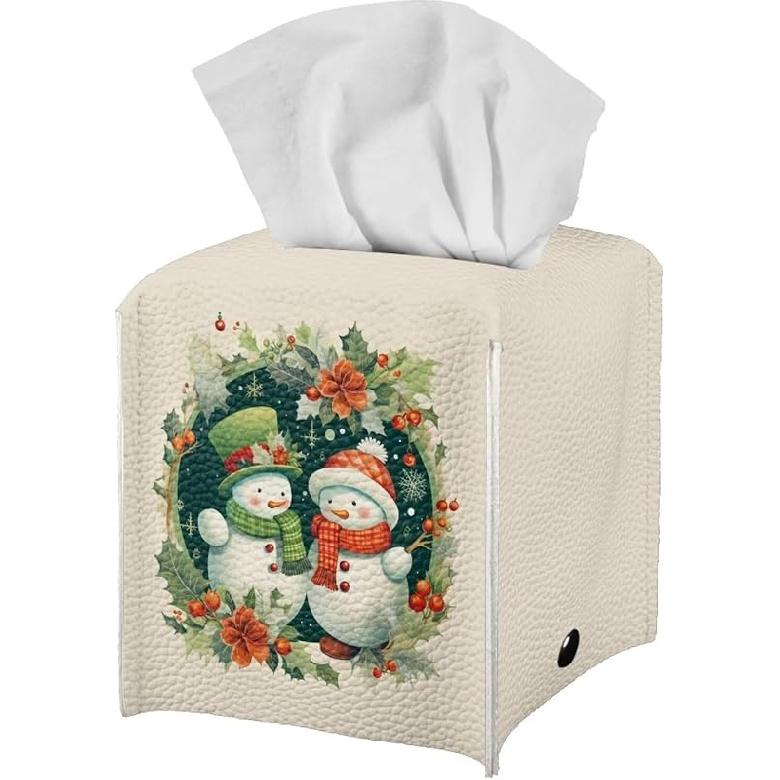 Pumpkin Tissue Box Holder, Home Decor Tissue Napkin Box Covers Farmhouse Decor Holder Paper Organizer for Table,Dresser,Countertop Fall Thanksgiving