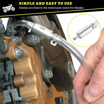 1Pc Car Clutch Brake Bleeder Hose Hydraulic Clutch One Way Valve Tube Bleeding Tool Replacement Adapter Kit Auto Accessories