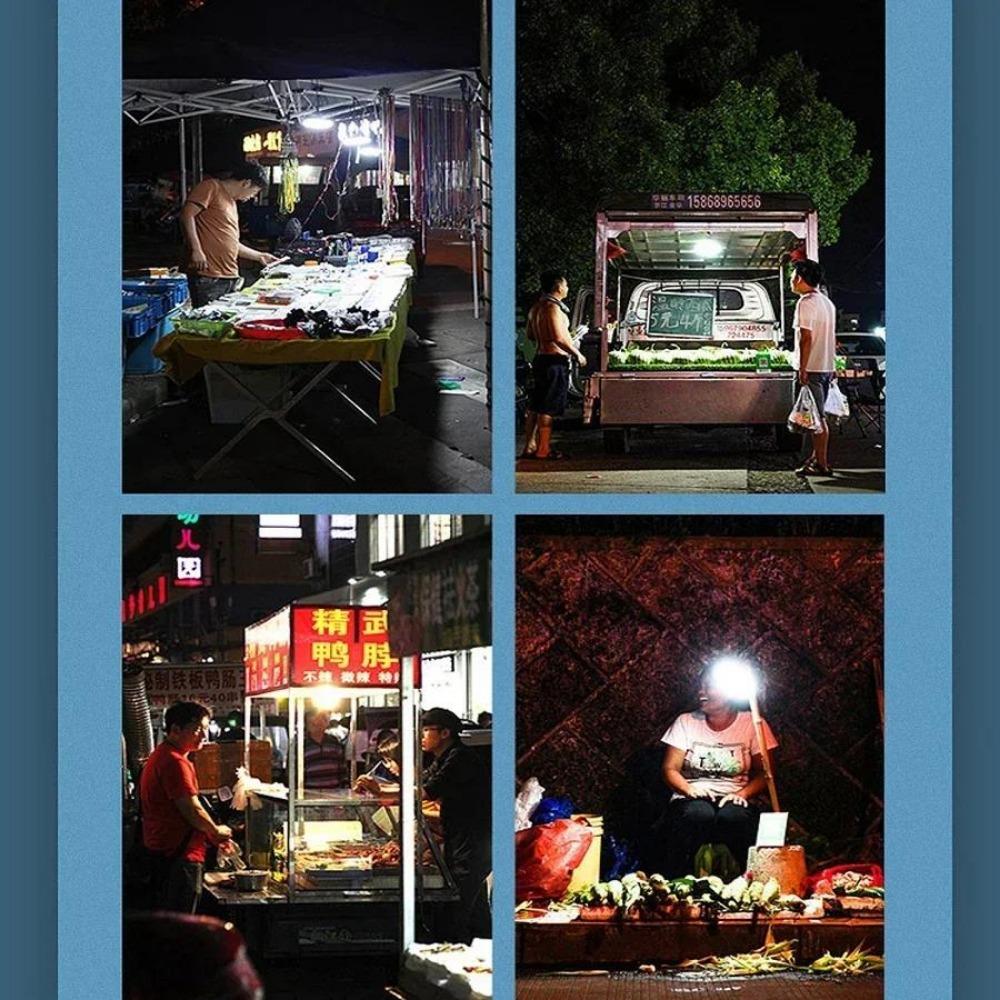 3000lm Mini High Power LED Camping Flashlight USB Rechargeable with Magnet Base Power Bank for Outdoor Tent Portable Emergency Lantern