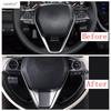 Steering Wheel Frame Decoration Cover Trim Fit For Toyota Venza / Harrier  - 2024 ABS Red / Matte / Carbon Fiber Accessories