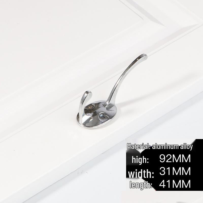 

Chenyu Bright Silver Heart-Shaped Minimalist Coat Hook for Cabinets