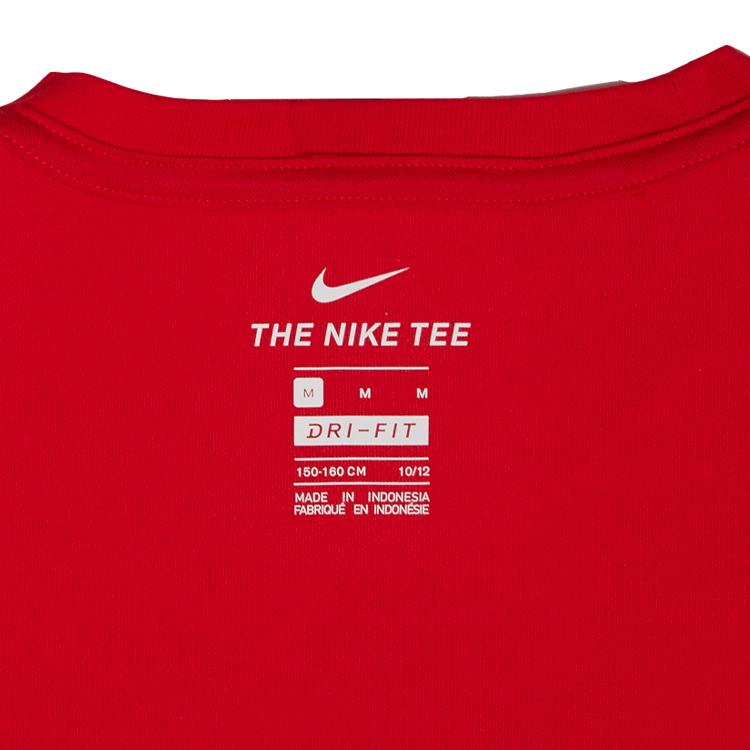 Nike NBA Chicago Bulls Logo T-Shirt Comfortable Breathable Short Sleeve Kids Tops Red 3Z2B7BBWZ-BUL