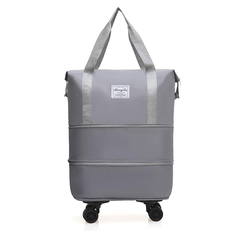 Expandable Large Capacity Travel Duffel with Universal Wheels for Men & Women - Perfect for Shopping, Storage, and Business Trips