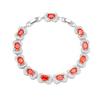 Wholesale of New Exquisite Oval Bow Candy Zircon Bracelets for Ladies with Niche Designs