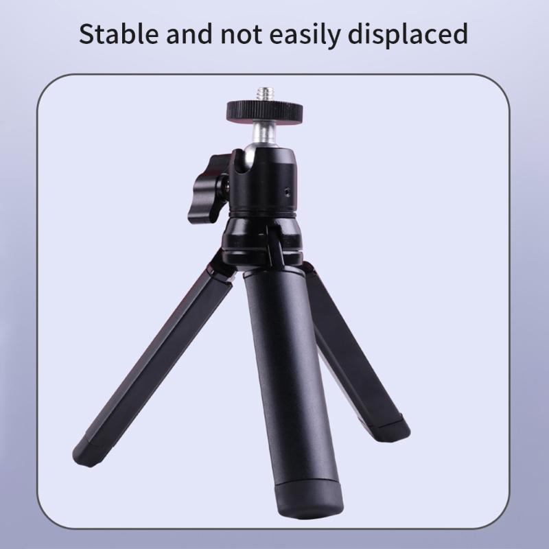 Desk Tripod for Camera and Phone Phone Holder Action Camera Adapter Stable Grip Portable Table Tripod Desktop Mount