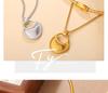 Elegant 2026 White Pearl Necklace & Magnetic Gold Clavicle Chain Set