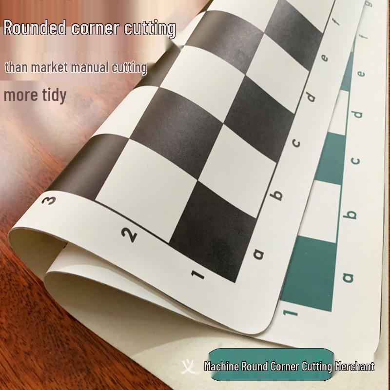 Foldable Portable Leather Chessboard for Kids & Students - Soft & Durable, Available In Small, Medium, Large (64 Squares)