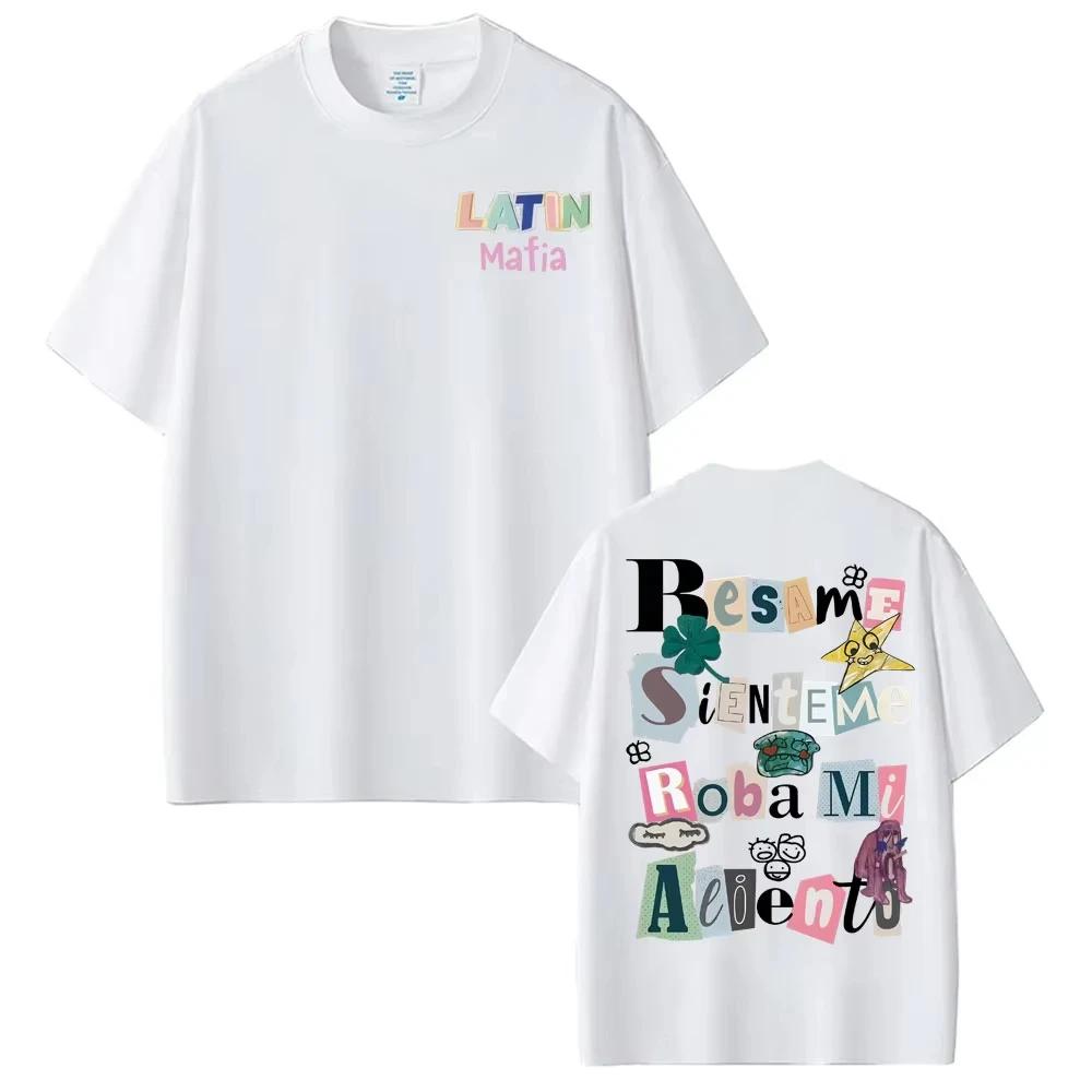 Rock Band Latin Mafia Album Printed T Shirts Men Women Cotton High Quality Tshirts Fashion Punk Hip Hop New Tshirts Streetwear