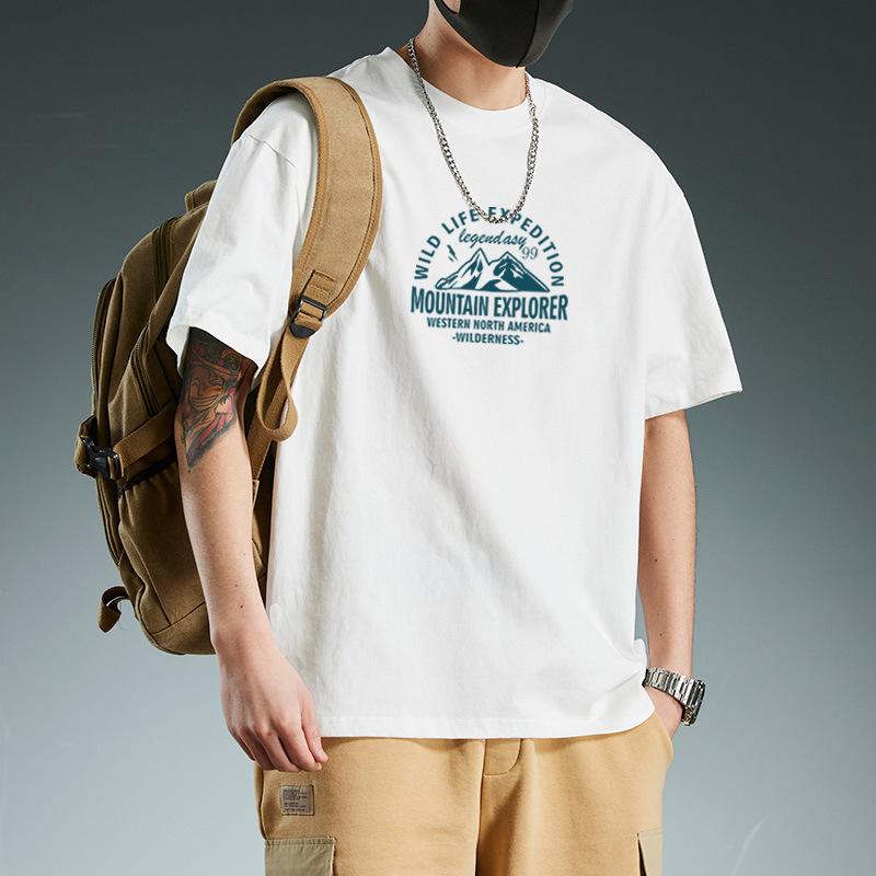 GMXIA Pánská móda Ležérní Letní Jarní Topy a Trička