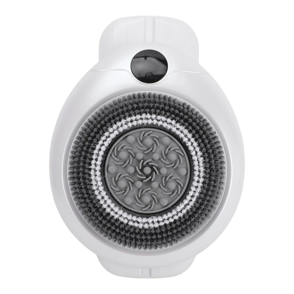 Electric Shower Back Cleaning Brush Deep Cleansing Wall Mounted Automatic Back Scrubber with Replacement Silicone Brush