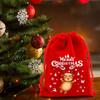 5/10pcs Drawstring Pouch Christmas Velvet Bags Jewelry Packaging Storage Bag  New Year 2024