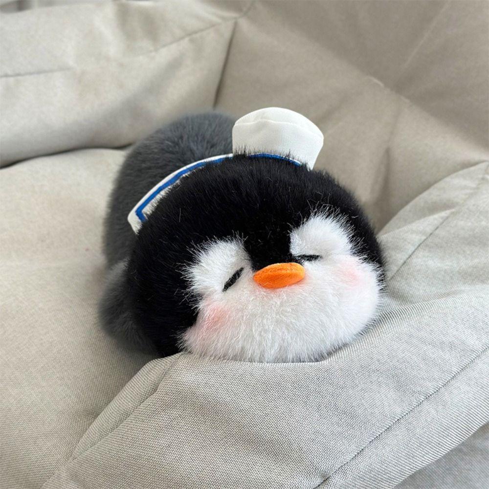 Soft Penguin Cosplay Navy Plush Doll Fluffy Stuffed Animal Penguin Toy  Home Decor