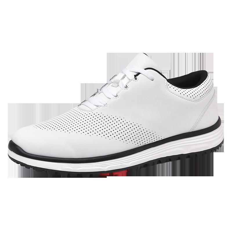 F88 Men's Casual Golf Shoes with Fixed Spikes and Breathable Design
