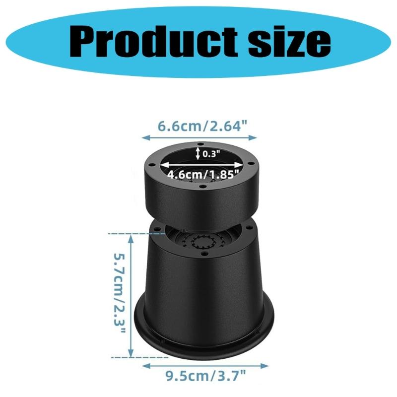 Set of 9 Sturdy Rubber Bed Risers 2Inch Thick Leg Extenders Accessory for Desk Chair Sofa Storage Solution Use