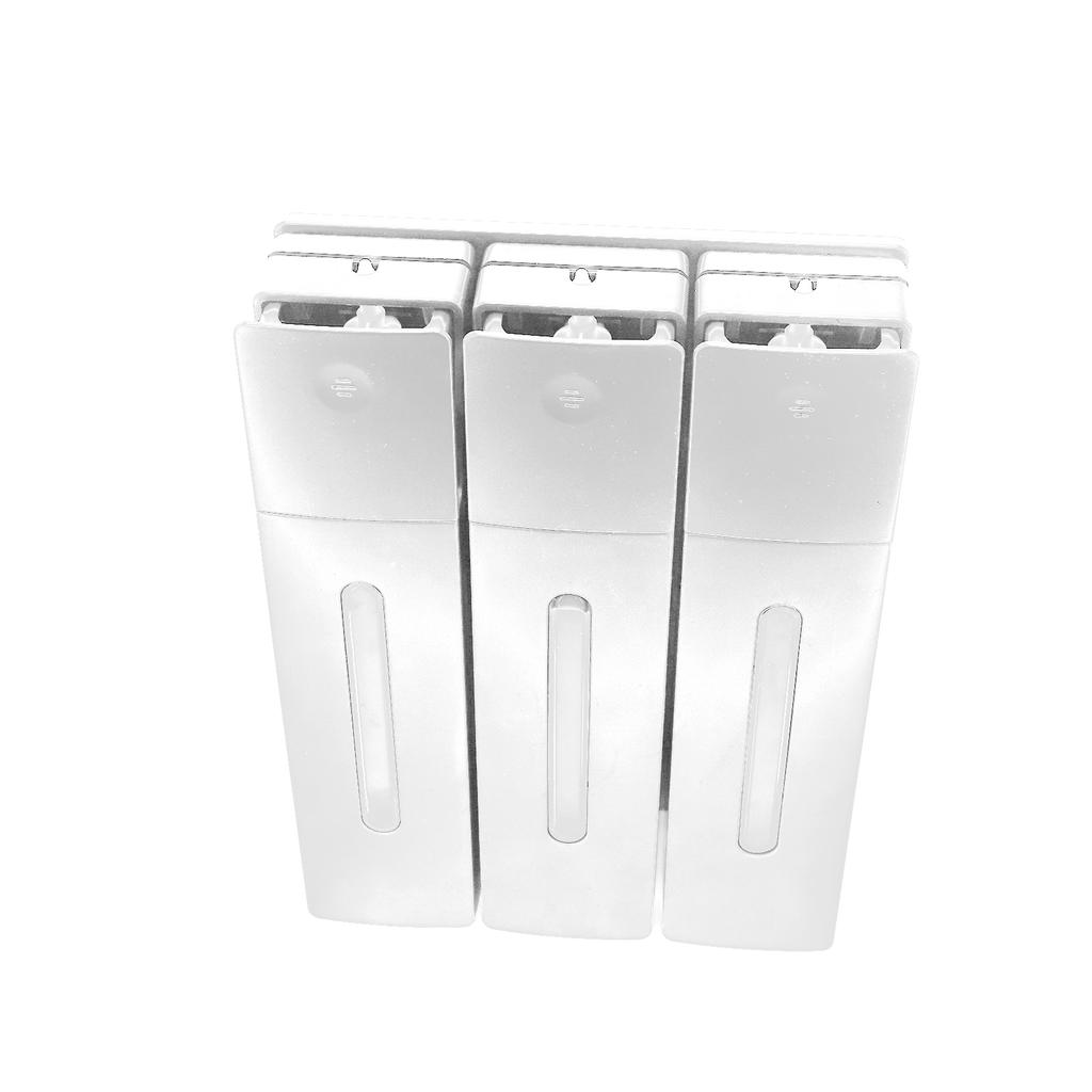 Druck Flüssigseifenspender 400ML 3 Kammern Wandmontage Badezimmer Dusche Haarwaschmittel Flüssigflasche