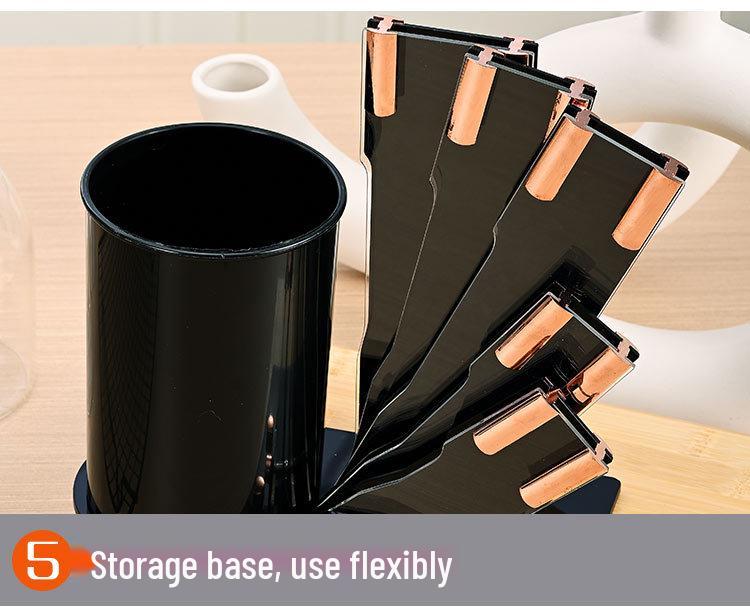 19-delars silikon köksredskapsset med skärbräda & förvaringshink