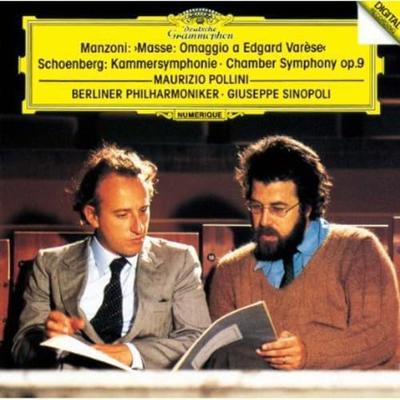 CD SINOPOLI (GIUSEPPE)? SCHOENBERG? MA - Manzoni: Messa/Schoenberg: Camera S POCG4110 Giappone Classico Usato