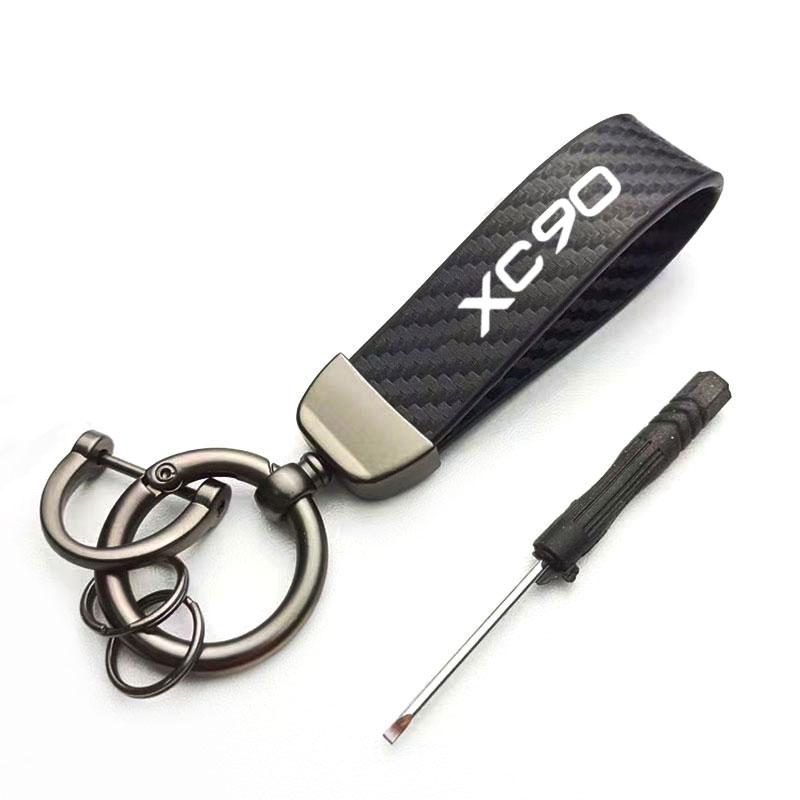

Luxury Key Chain Horseshoe Buckle Fashion Keychain Durable for Car Key Ring Holder Gift Wholesale For Volvo XC90 Car Accessories