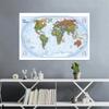 Decorative Hanging Picture The World Map Posters and Prints Wall Art Picture Painting for Education Office Home Decoration